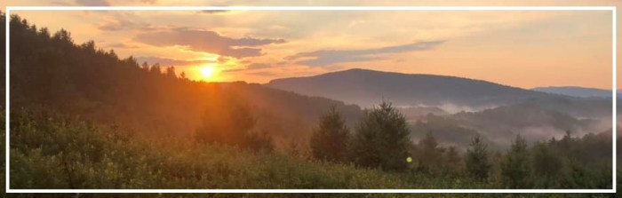 blue ridge mountains banner